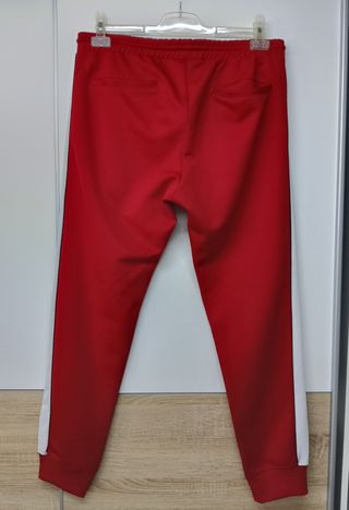 Pantalón Chándal Rojo Retro Pull & Bear Talla L