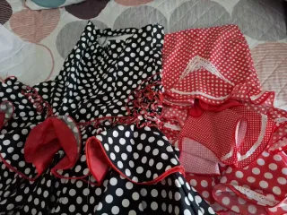 Lote 2 faldas flamencas lunares
