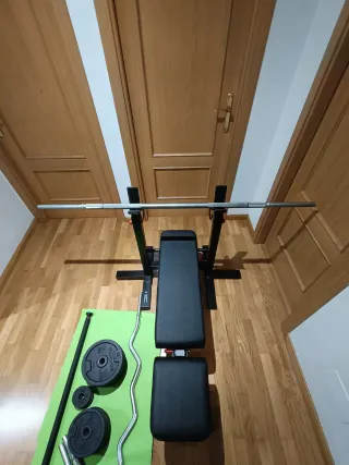 Kit musculación completo + banco