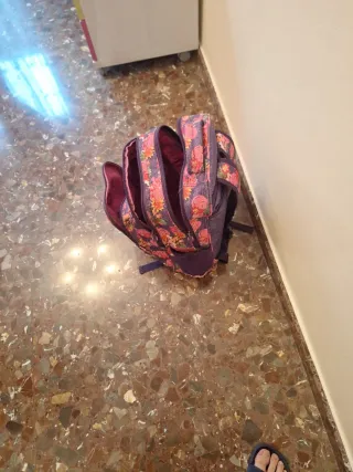 Mochila Morada Estampada