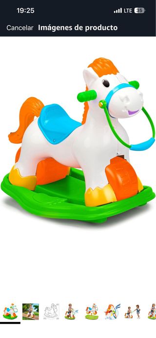 Correpasillos Pony Blanco y Naranja