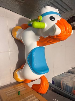 Correpasillos Pony Blanco y Naranja