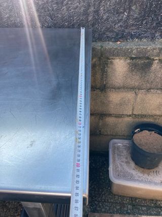 Mesa de horno panadería inox