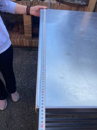 Mesa de horno panadería inox