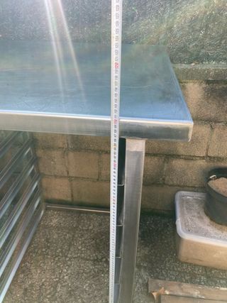 Mesa de horno panadería inox