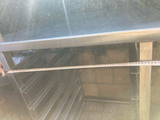 Mesa de horno panadería inox