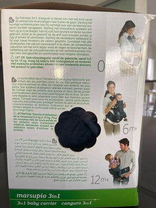 Marsupio Prenatal 3in1 0-12 mesi