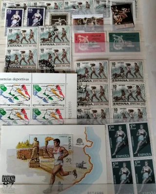 Atletismo 39 sellos+7 Hojas Bloque nuevas MNH