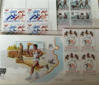 Atletismo 39 sellos+7 Hojas Bloque nuevas MNH