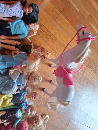 Lotto 24 Barbie + Cavallo e Ambulanza