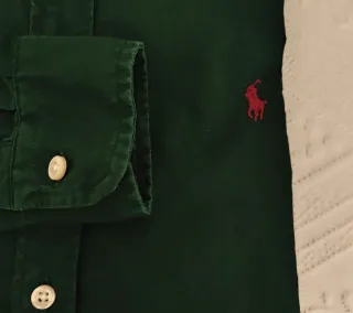Camisa Polo Ralph Lauren Verde Talla M