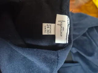 Vestito bambina blu manica lunga