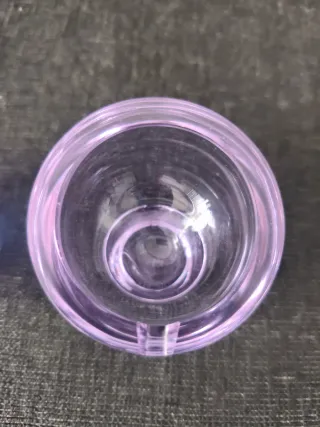 2 Ceniceros de cristal Neodimio Vintage