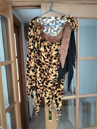 Disfraz troglodita estampado leopardo
