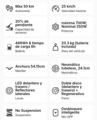 Patinete Eléctrico NIU KQi3 PRO