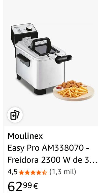 Freidora de aire de aceite Moulinex Easy Pro