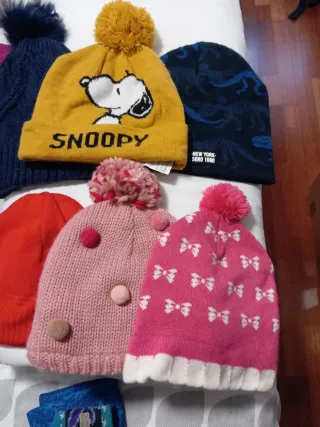 Gorros niñ@s para la nieve,frío, varias tallas.