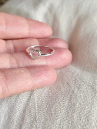 Anillo Corazón Plata 925 auténtica
