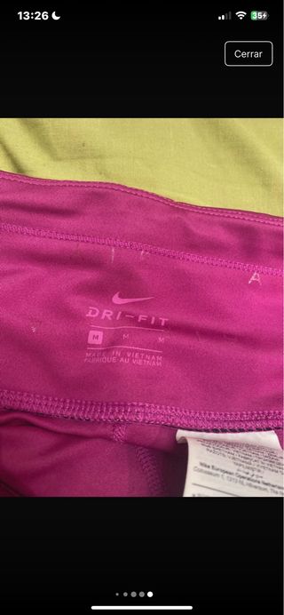 Leggings Nike Talla M Rosa