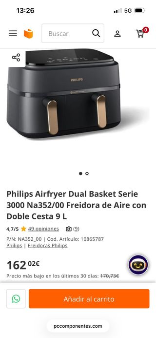 Philips Airfryer Serie 3000 Dual Basket