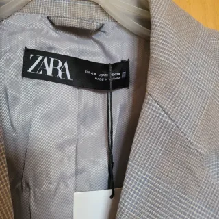 Americana Zara Gris Talla 44 Nueva