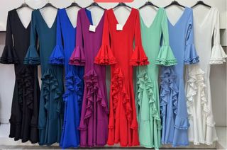 Traje de flamenca con volantes