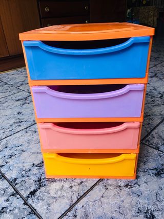 Cajonera Organizador Plástico Multicolor