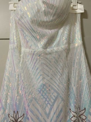 Vestido largo lentejuelas degradado