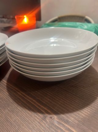 Vajilla Porcelana El Corte Inglés 18 Piezas