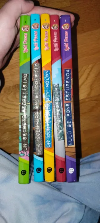 Cinco libros de Lulu pecas