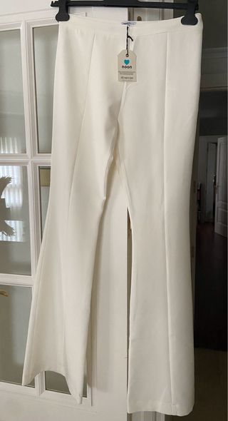 Pantalón campana blanco Noon talla 38