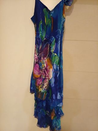 Vestido de fiesta elegante estampado floral