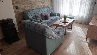 Conjunto Sofá, Sillón y Puf