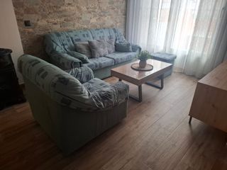 Conjunto Sofá, Sillón y Puf