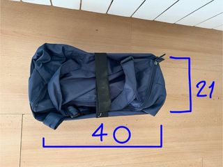 Bolsa maleta blanda azul con ruedas