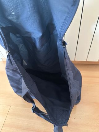 Bolsa maleta blanda azul con ruedas