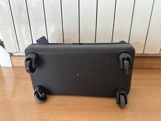 Bolsa maleta blanda azul con ruedas