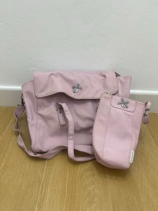 Borsa per auto e astuccio rosa per neonati