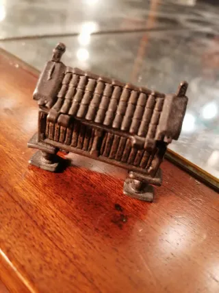 Cajita joyero metal plateado Orreo Asturiano