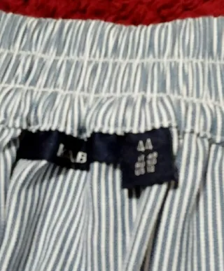 Falda nueva pliegues rayas Kiabi