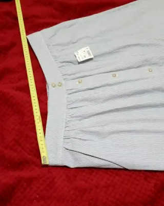 Falda nueva pliegues rayas Kiabi