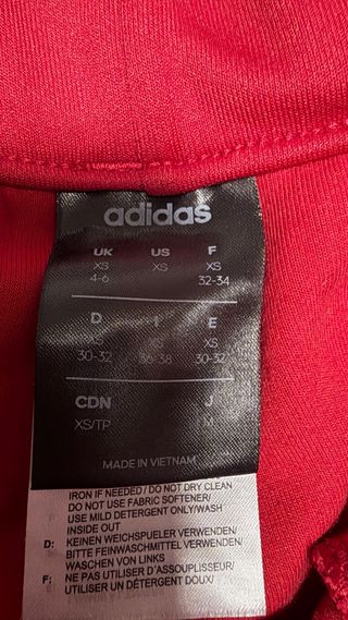 Pantalón de chándal Adidas rojo