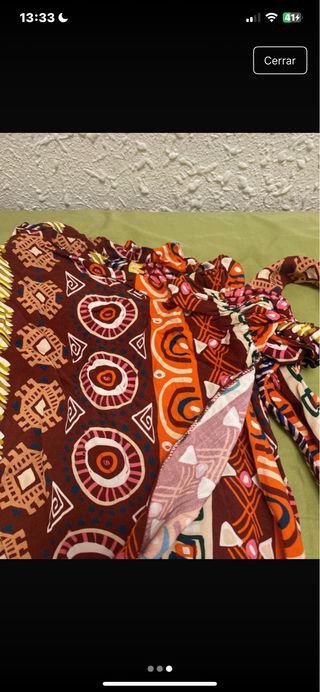 Falda larga estampada talla única