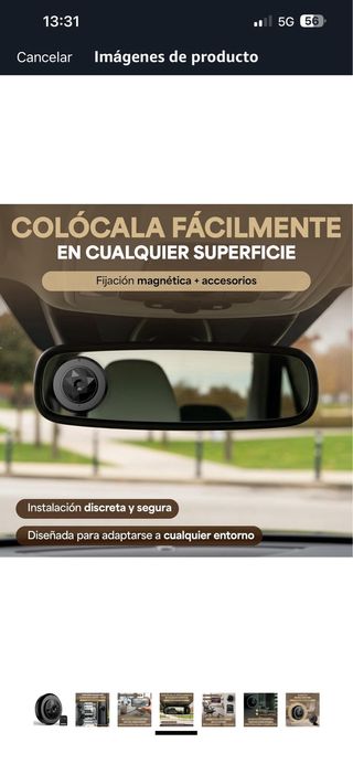 Cámara espía negra con tarjeta 32GB