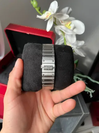 Reloj Cartier Azul y Plateado