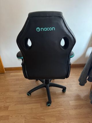 Silla Gamer Negra y Turquesa