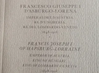 TALLERO DELLA LEGA DI FRANCESCO GIUSEPPE I D'ASBUR