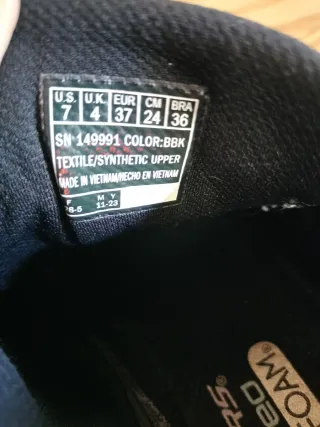 Zapatillas Skechers Negras Talla 37