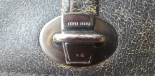 Borsa Miu Miu Nero/Marrone in Pelle