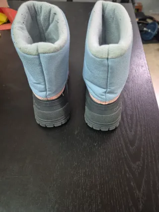 Botas de agua niña azul y gris